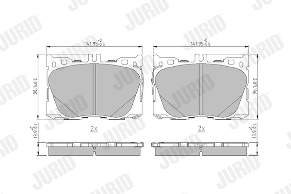 Brake Pad Set, disc brake 573868J