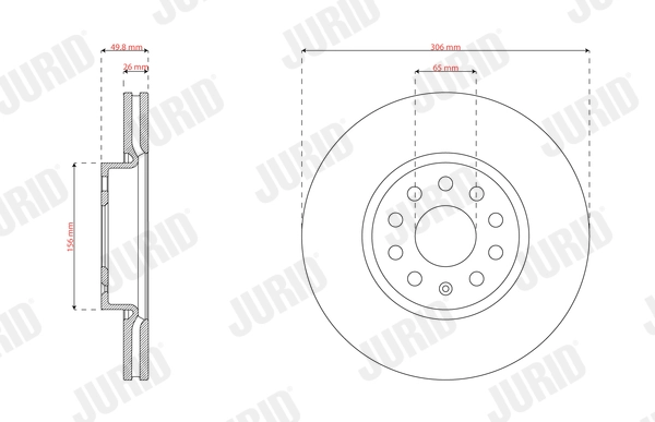 JURID 563766JC Brake Disc