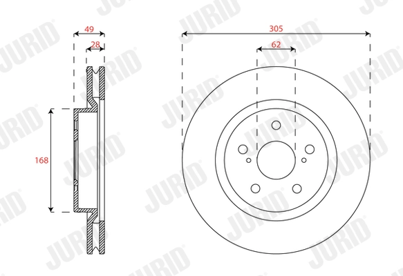 Brake Disc PREMIER 563498JC