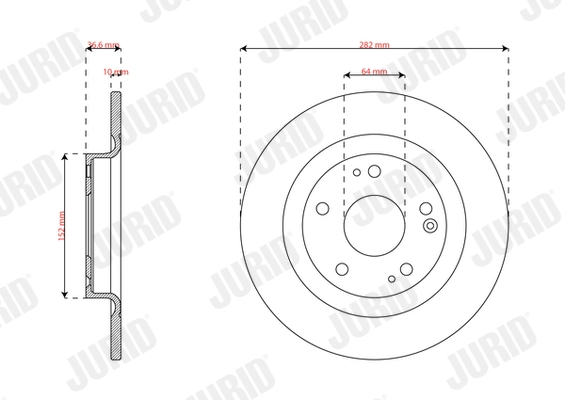 JURID 563731JC Brake Disc
