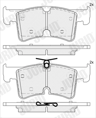 Brake Pad Set, disc brake 574281J