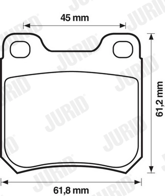 Brake Pad Set, disc brake 571389J