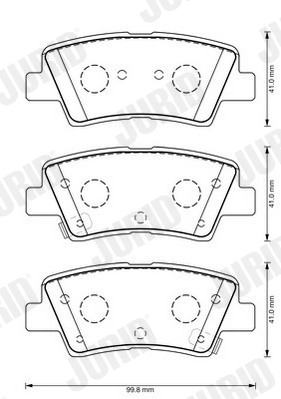 Brake Pad Set, disc brake 573369J