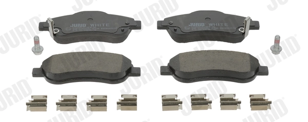 Brake Pad Set, disc brake Jurid White Low Dust 572605JC