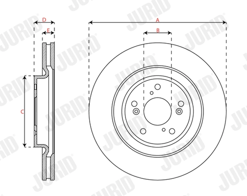 JURID 563713JC Brake Disc