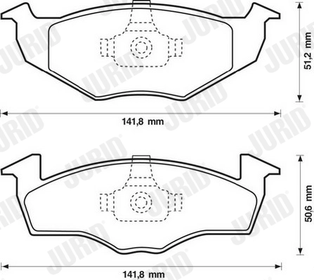 JURID 571923J Brake Pad Set, disc brake