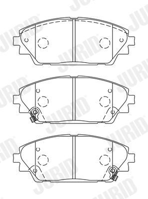 Brake Pad Set, disc brake 573611J