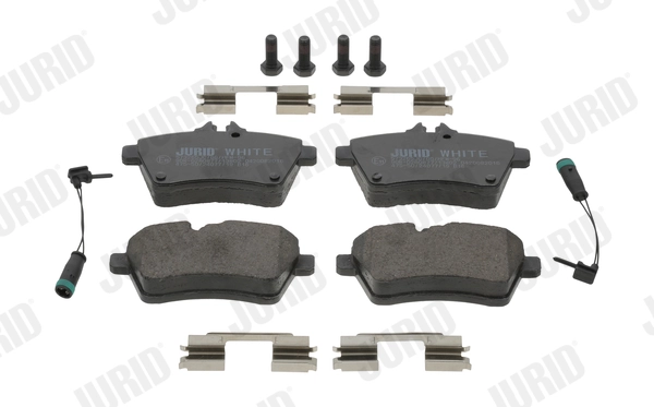 Brake Pad Set, disc brake Jurid White Low Dust 573265JC
