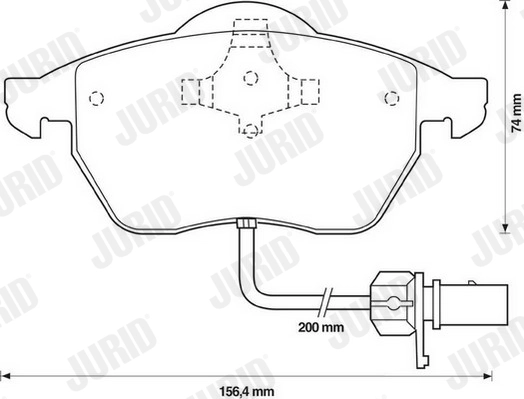 JURID 571982J Brake Pad Set, disc brake