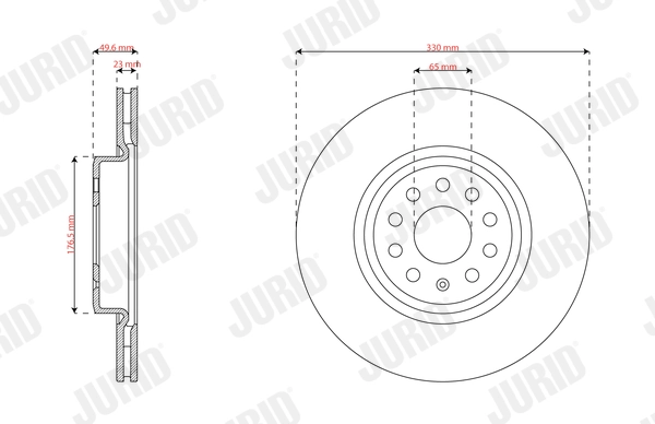 JURID 563746JC Brake Disc