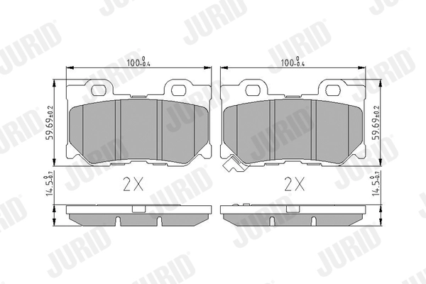 Brake Pad Set, disc brake 572659J