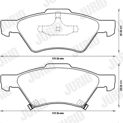 JURID 573238J Brake Pad Set, disc brake