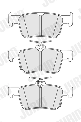 Brake Pad Set, disc brake 574163J