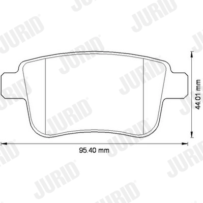 Brake Pad Set, disc brake 573272J