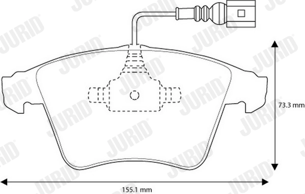 Brake Pad Set, disc brake 573160J