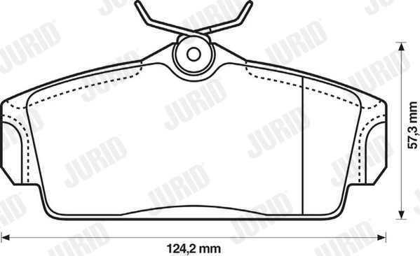 Brake Pad Set, disc brake 572422J