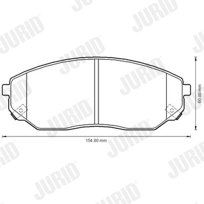 Brake Pad Set, disc brake 572511J