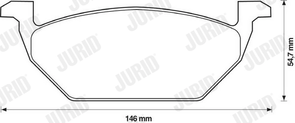 Brake Pad Set, disc brake 571985J