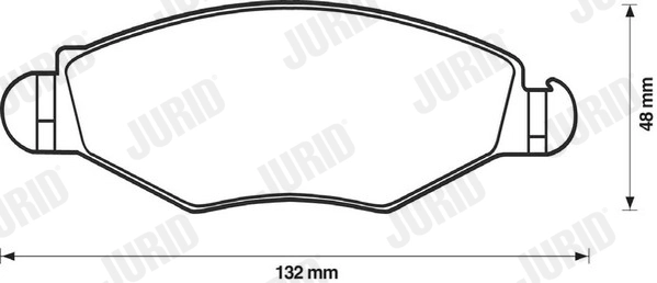 Brake Pad Set, disc brake 573051J