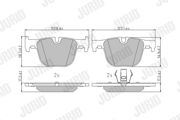 Brake Pad Set, disc brake 573354J