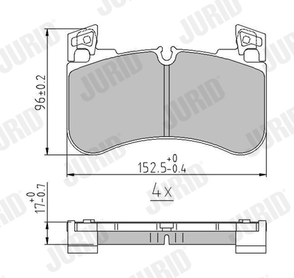 Brake Pad Set, disc brake 573926J