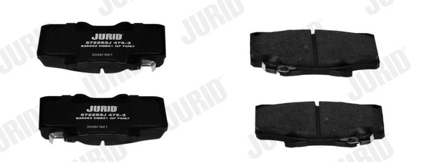 JURID 572253J Brake Pad Set, disc brake