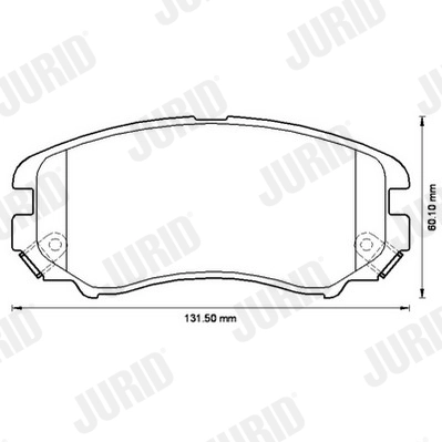 Brake Pad Set, disc brake 572514J