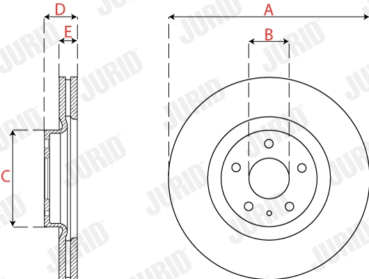 JURID 563278JC Brake Disc