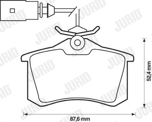 JURID 573065J Brake Pad Set, disc brake
