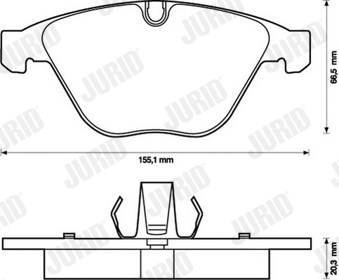 Brake Pad Set, disc brake 573210J