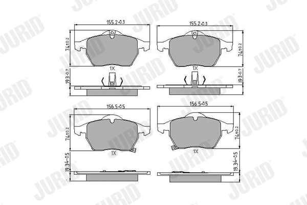 Brake Pad Set, disc brake 571997J