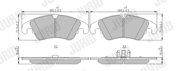 Brake Pad Set, disc brake 573247J