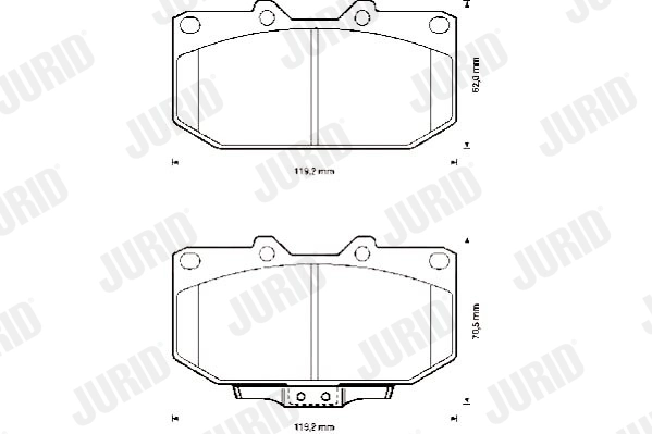 Brake Pad Set, disc brake 572252J