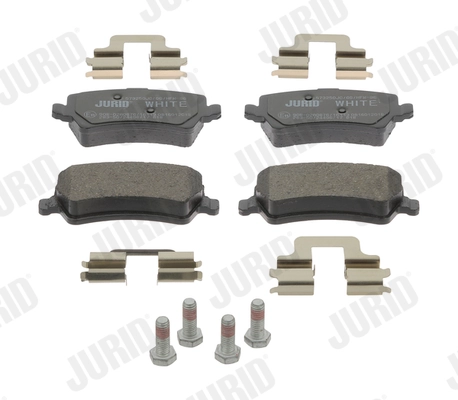 Brake Pad Set, disc brake Jurid White Low Dust 573250JC