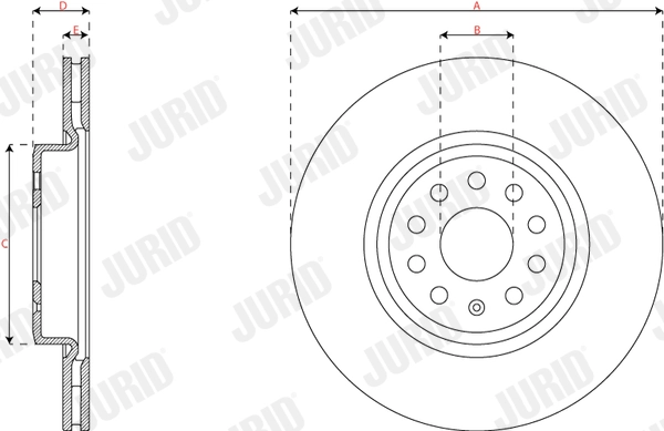 JURID 563746JC Brake Disc