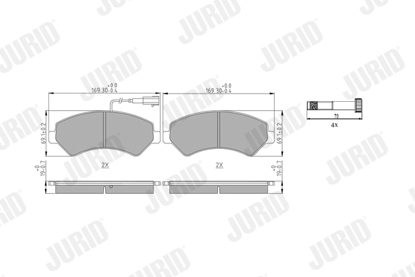 Brake Pad Set, disc brake 573849J