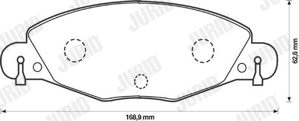 Brake Pad Set, disc brake 573029J