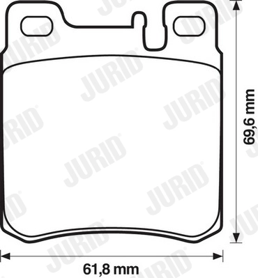 Brake Pad Set, disc brake 571722J