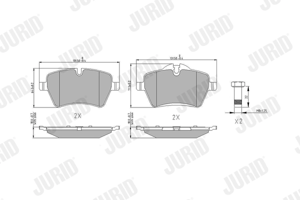 Brake Pad Set, disc brake 573234J