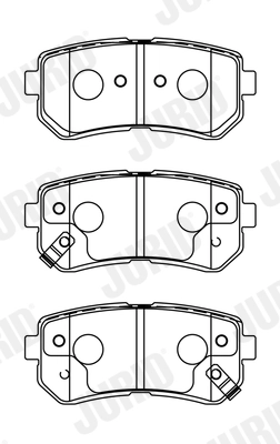 Brake Pad Set, disc brake 572604J