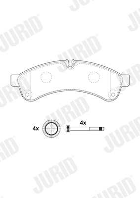 Brake Pad Set, disc brake 2923109560