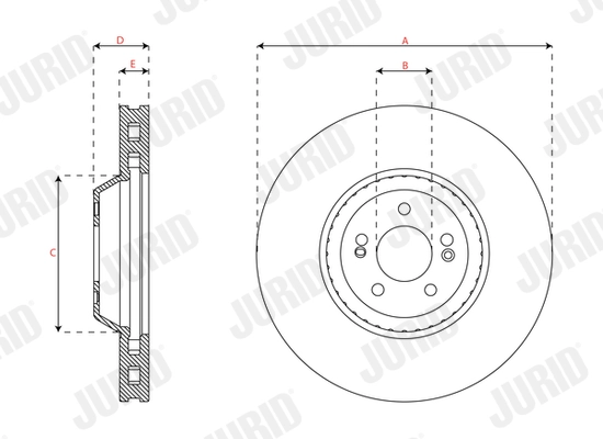 JURID 563617JC-1 Brake Disc