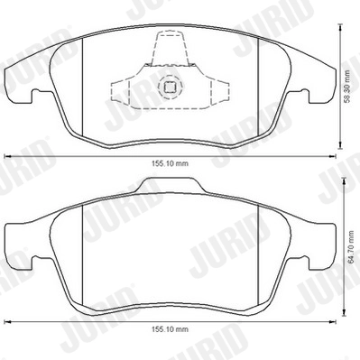 Brake Pad Set, disc brake 573192J