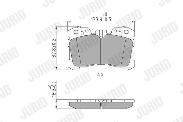 Brake Pad Set, disc brake 572647J