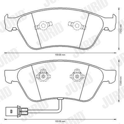 Brake Pad Set, disc brake 573207J