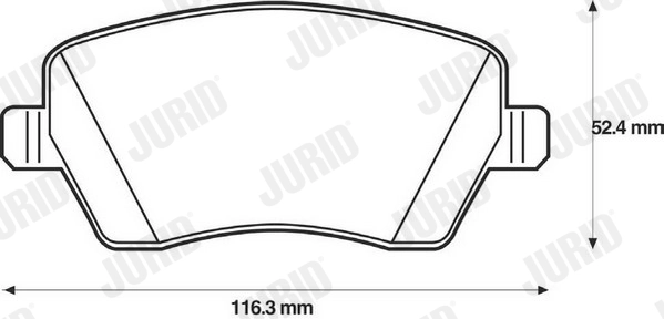 Brake Pad Set, disc brake 573125J