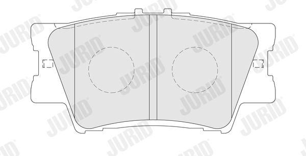 JURID 574211J Brake Pad Set, disc brake