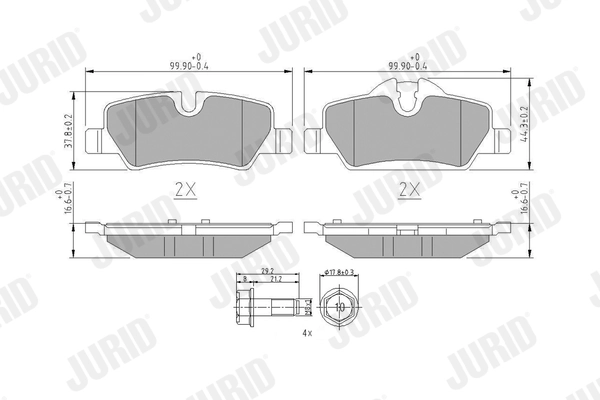 Brake Pad Set, disc brake 573763J