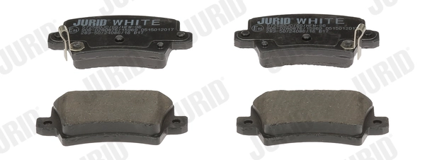 Brake Pad Set, disc brake Jurid White Low Dust 572580JC