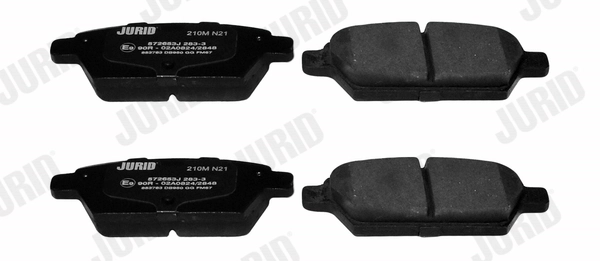 JURID 572653J Brake Pad Set, disc brake